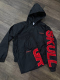 Black Windbreaker Set