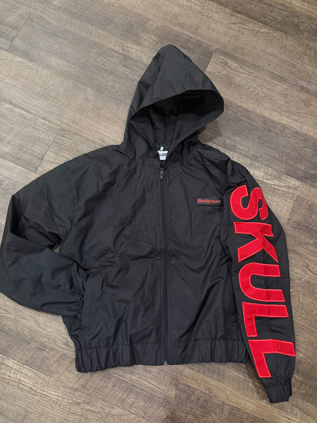 Black Windbreaker Set