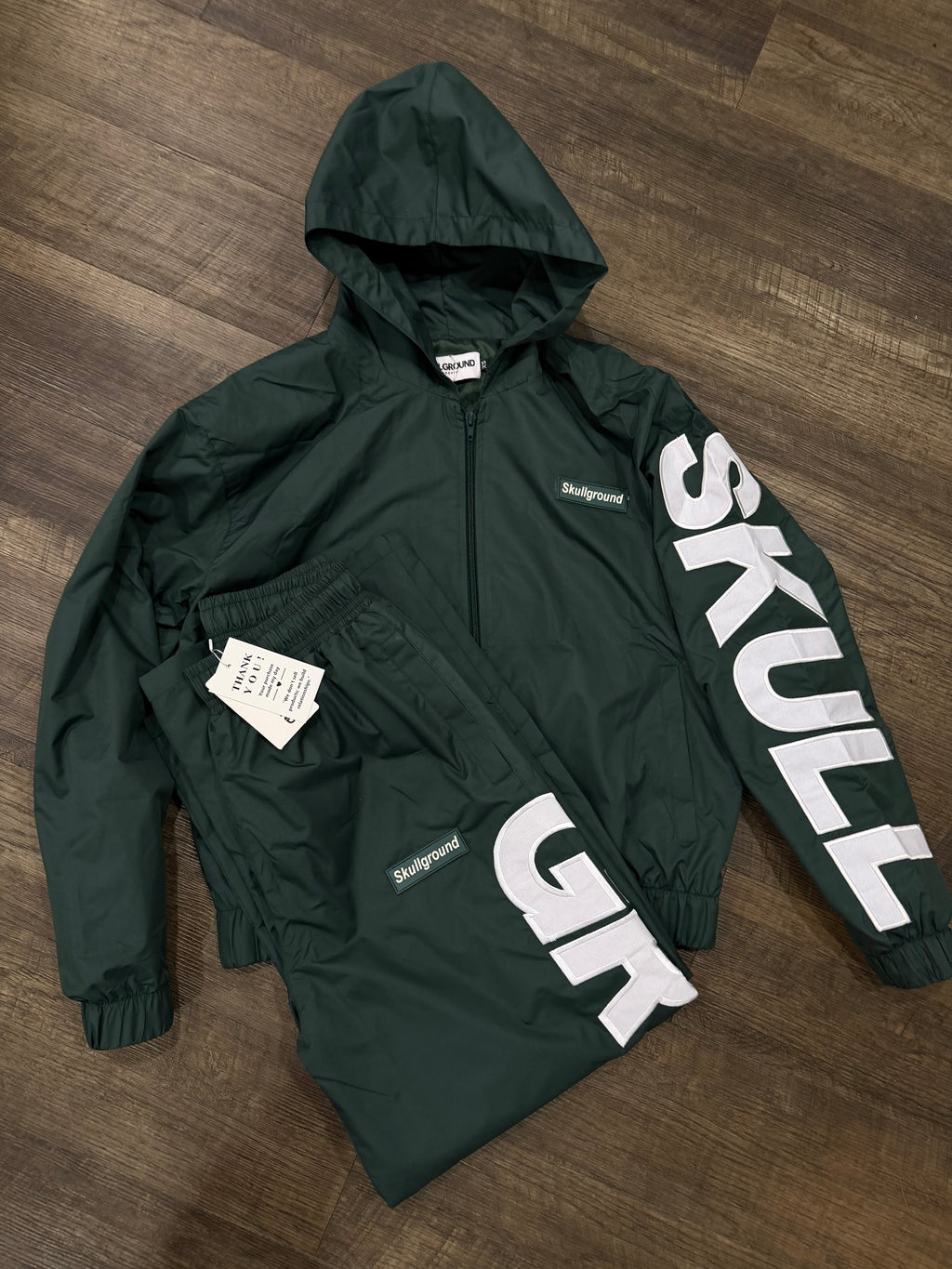 Green Windbreaker Set